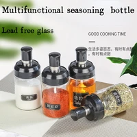 olive oil bottle dispensers with auto flip caps honey jars with dipperspoon brushnon drip oil containers seasoning boxes