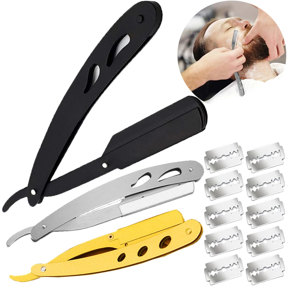 Tool Manual Folding Barber Knife Kit