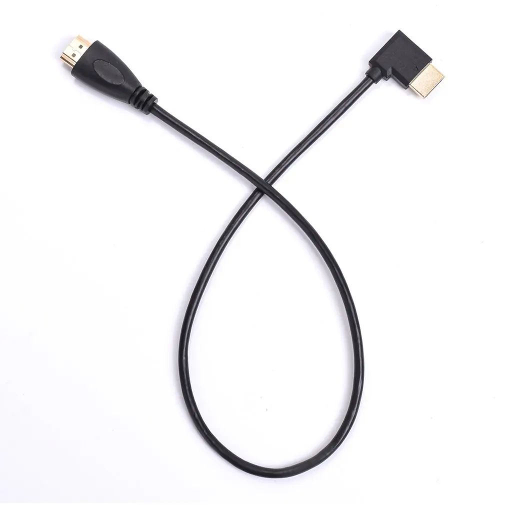 Кабель HDMI совместимый с левым углом 1 фут штекер-штекер с прямой ...