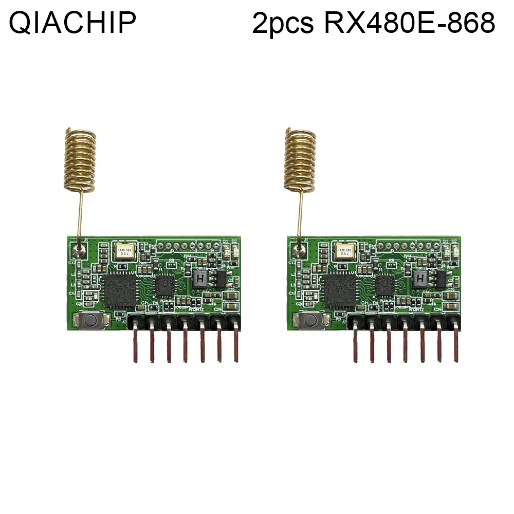 

QIACHIP 4-кнопочный беспроводной контроллер 868 МГц для Arduino Uno