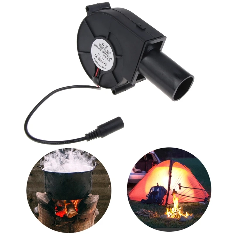 

9733 Blower Fan Cooling Blower Fan High Air flow 5500RPM Outdoor Cooking BBQ Fan Household Speed Control Heating Stove