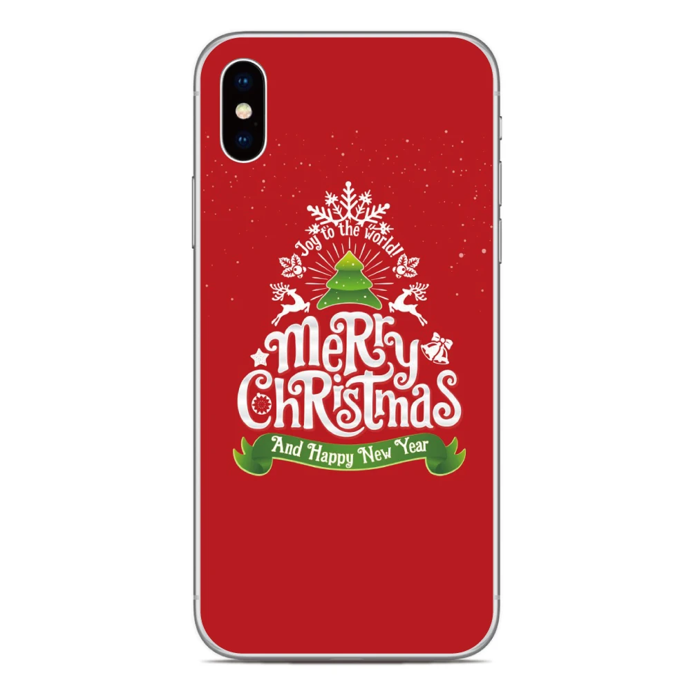 Рождественская задняя крышка для Sony Xperia 1 5 10 II III IV V 2023 XZ5 XZ4 XZ3 XZ2 XA2 Plus XA3 Ultra L4 L3 L2 E5 Z5