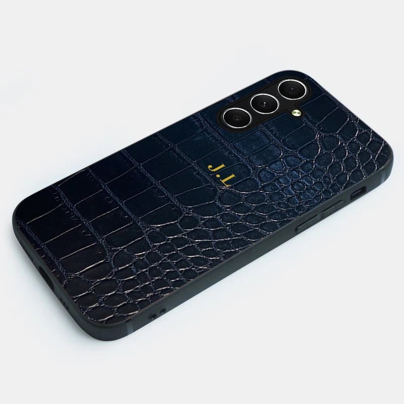 вленный чехол из крокодиловой кожи с персонализированным именем для Samsung Galaxy A05