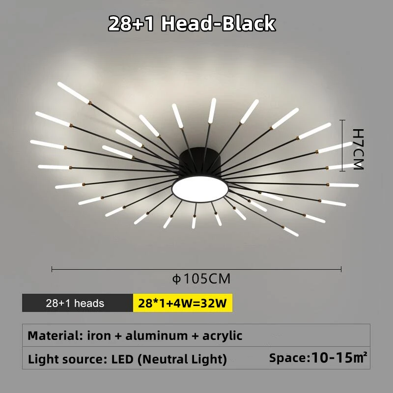

LED люстра IWP H113 молочно-желтого цвета
