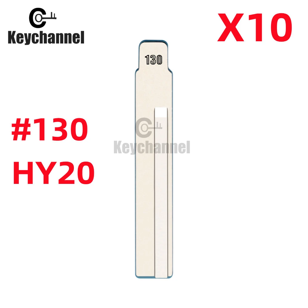 10Pcs Key Blades for Xhorse and Keydiy KIA Hyundai Style HYN17R /HY18R #130 KD VVDI Remote Blade For Kia SSANG YONG - купить по