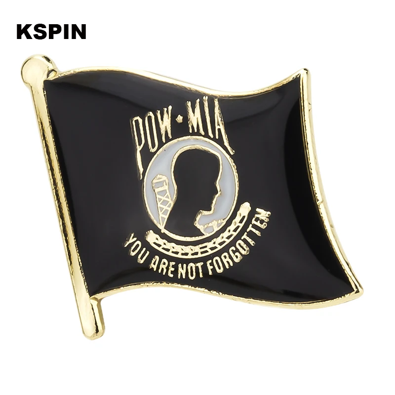 

POW Flag Badge Pins Badge Brooch Badges on Backpack Pin Brooch