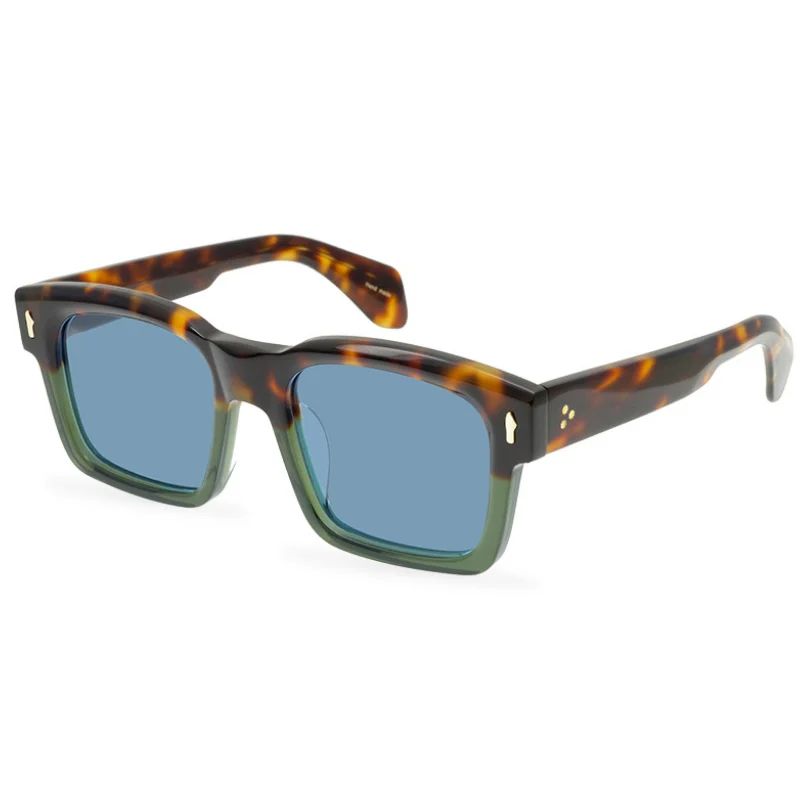 

Очки солнцезащитные женские поляризационные в квадратной оправе, винтажные ацетатные солнечные очки ручной работы с защитой UV400, уличные солнечные очки для вождения для мужчин