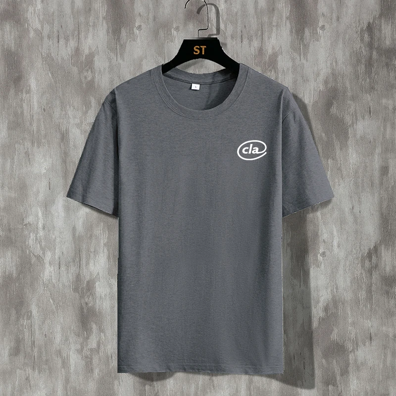 Мужская белая футболка с круглым вырезом 100% хлопок короткими рукавами лето 2024