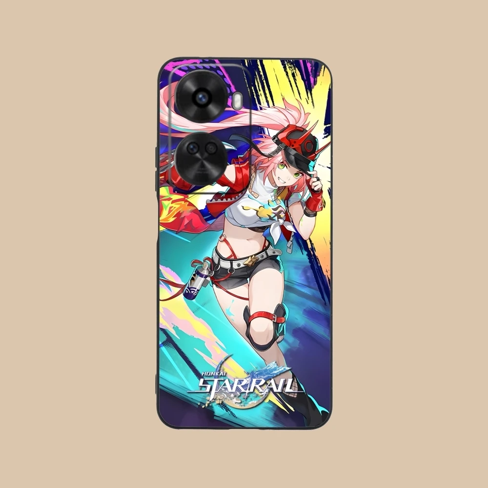 Чехол для мобильного телефона Honkai Star Rail Rappa Huawei Nova 12 11 10 9 8 7 Pro SE 5G черный мягкий