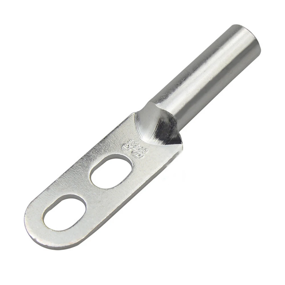 Клеммная колодка для проводов DT с 2 отверстиями, Овальный обжимной блок для электрических кабелей из луженой меди с двойным отверстием