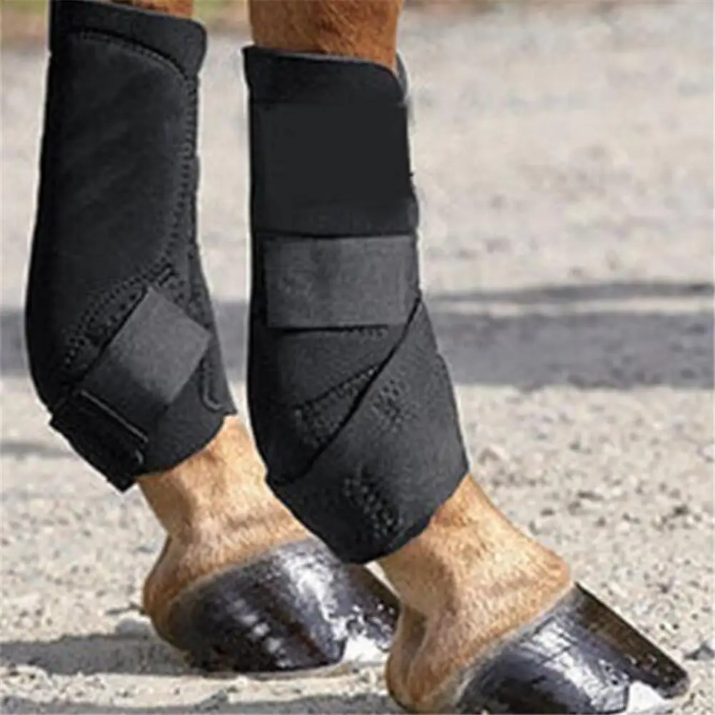 Horse Leg Boots Equine Front Leg Horse Boots Wrap Equestrian Leg Protection Neoprene Horse Hock Brace Protection 2pcs