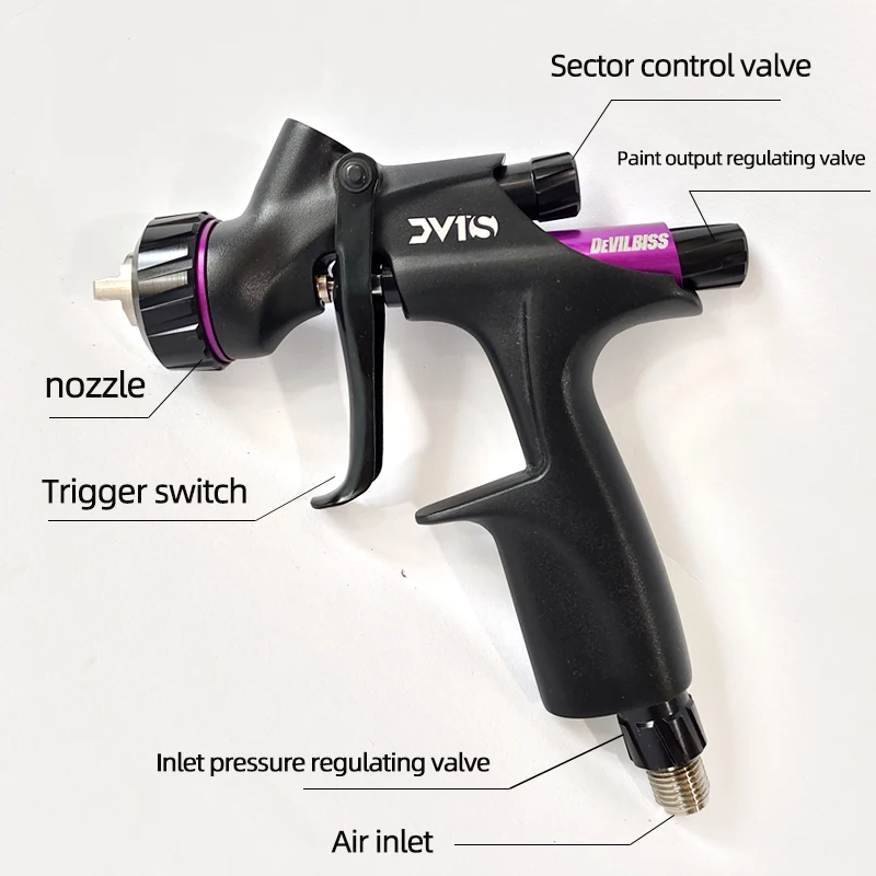 Автомобильный пистолет-распылитель 1 0/1 2 сопло для ремонта листового металла