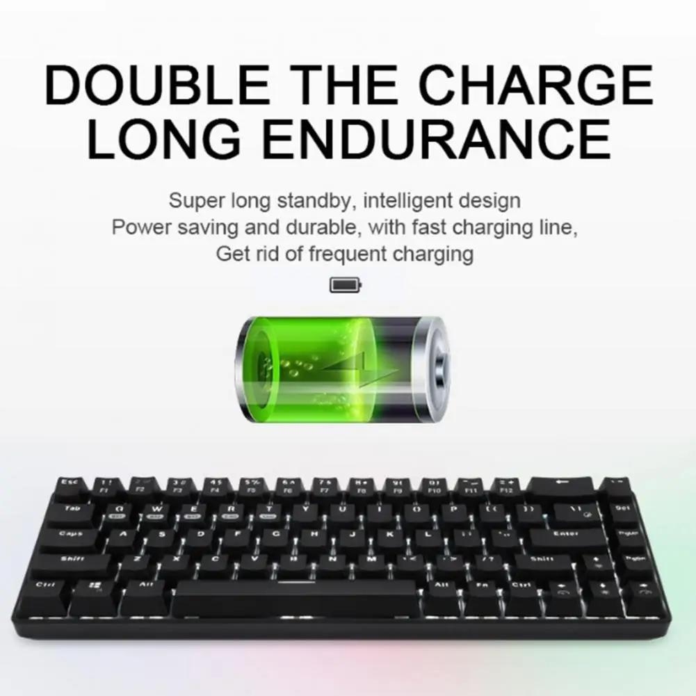 

Компактная стильная игровая клавиатура с поддержкой нескольких систем, автоматические спящие компьютерные аксессуары