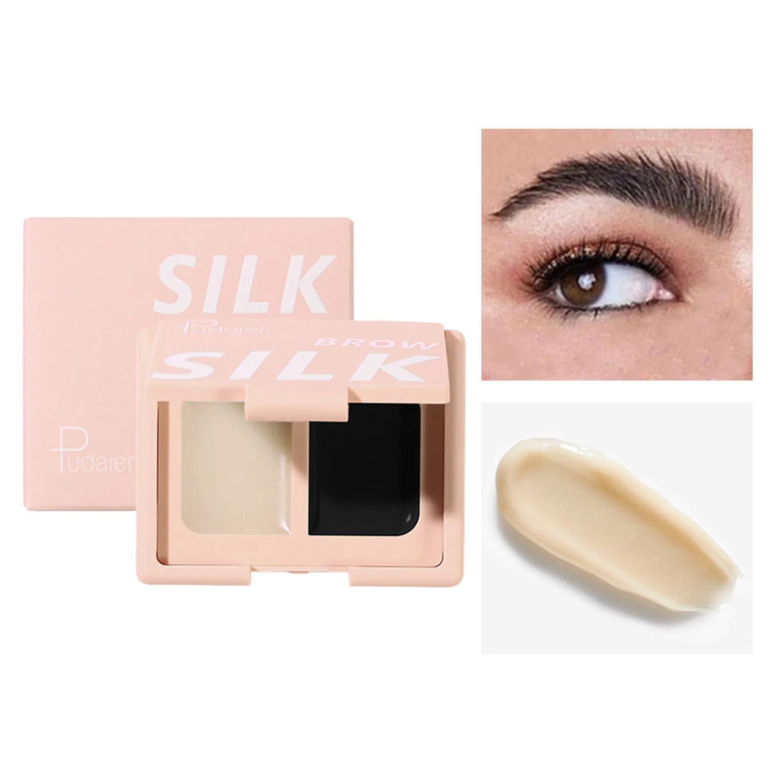 

Two-Color Eyebrow Palette Waterproof And Sweat-Proof Brow Defining Powder Beautify Eyebrows Two-Color Eyebrow Palette For Women