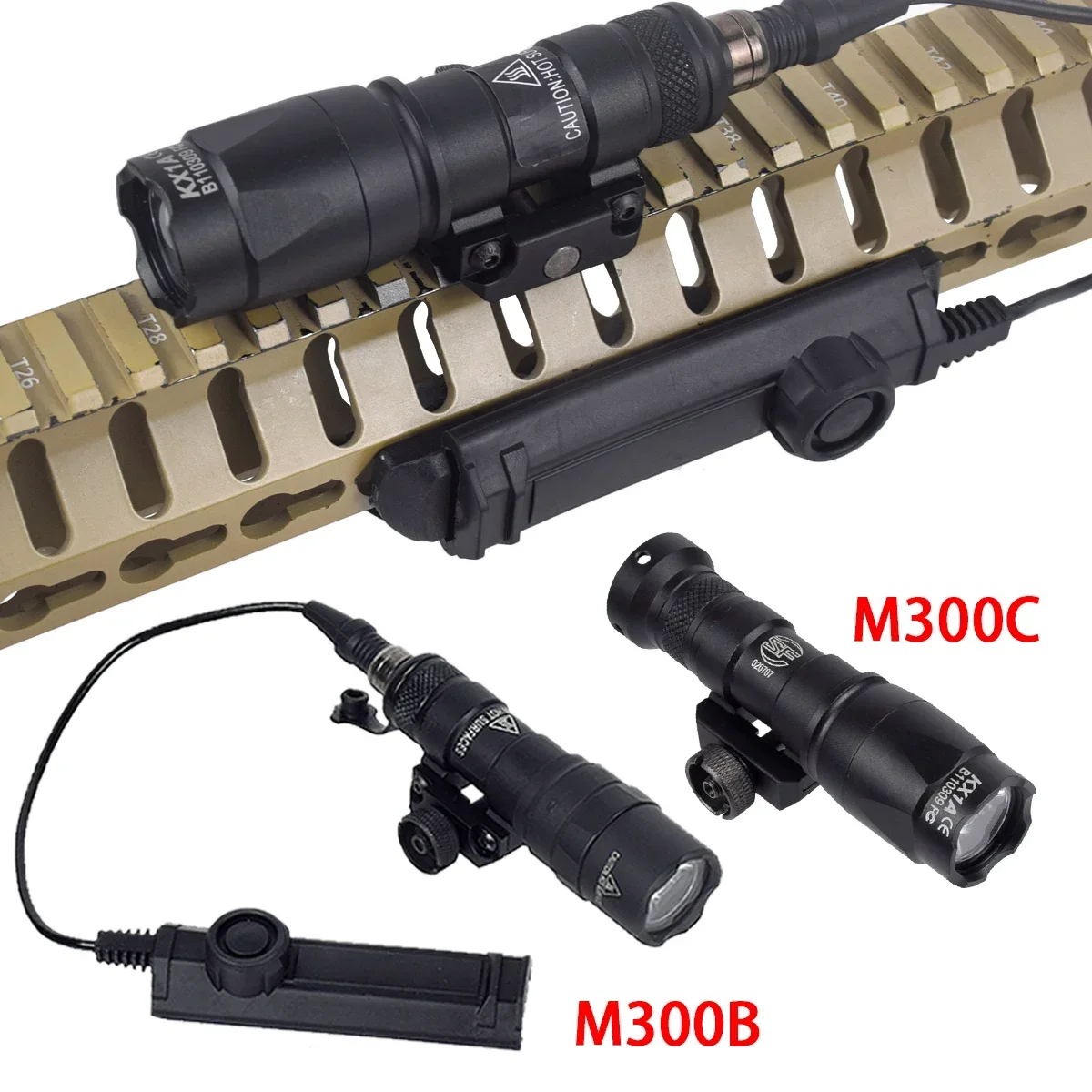 Светодиодный фонарик для страйкбола Surefire M300C серии M300 разведки подходит рейки 20