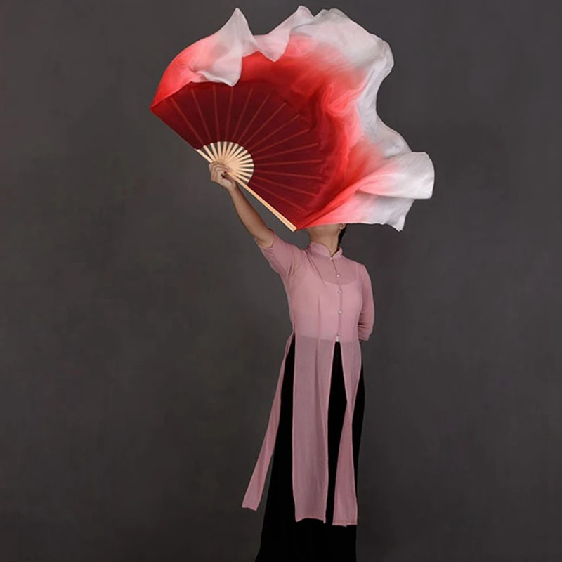 Фата ручной работы для танцев цветная шелковая народного танца фата покраски (1 л