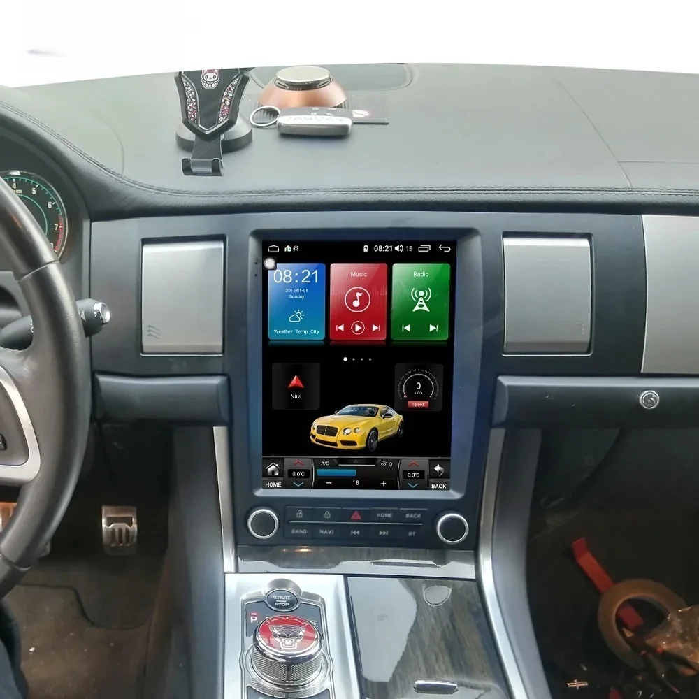 Tesla Android 13 8 + 256 ГБ для Jaguar XF XFL 2004-2015 Carplay Автомобильная GPS-навигация Авто головное