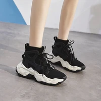swyivy knitting sock high top senakers women white shoes autumn new 2020 platform sneakers casual shoes female white sneakers