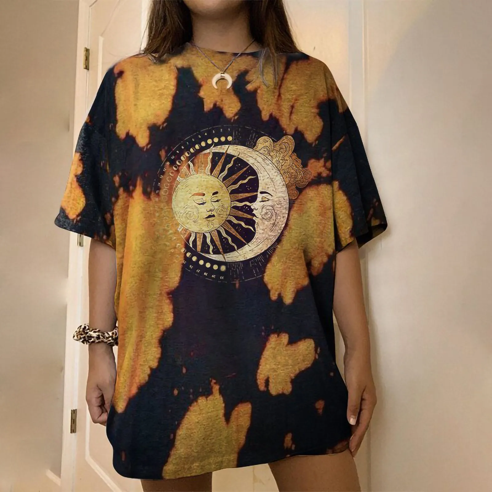 

Однотонные топы, женская блузка с градиентом на рукавах, Круглый Повседневный Топ, короткий Свободный Топ с воротником-стойкой, женская блу...