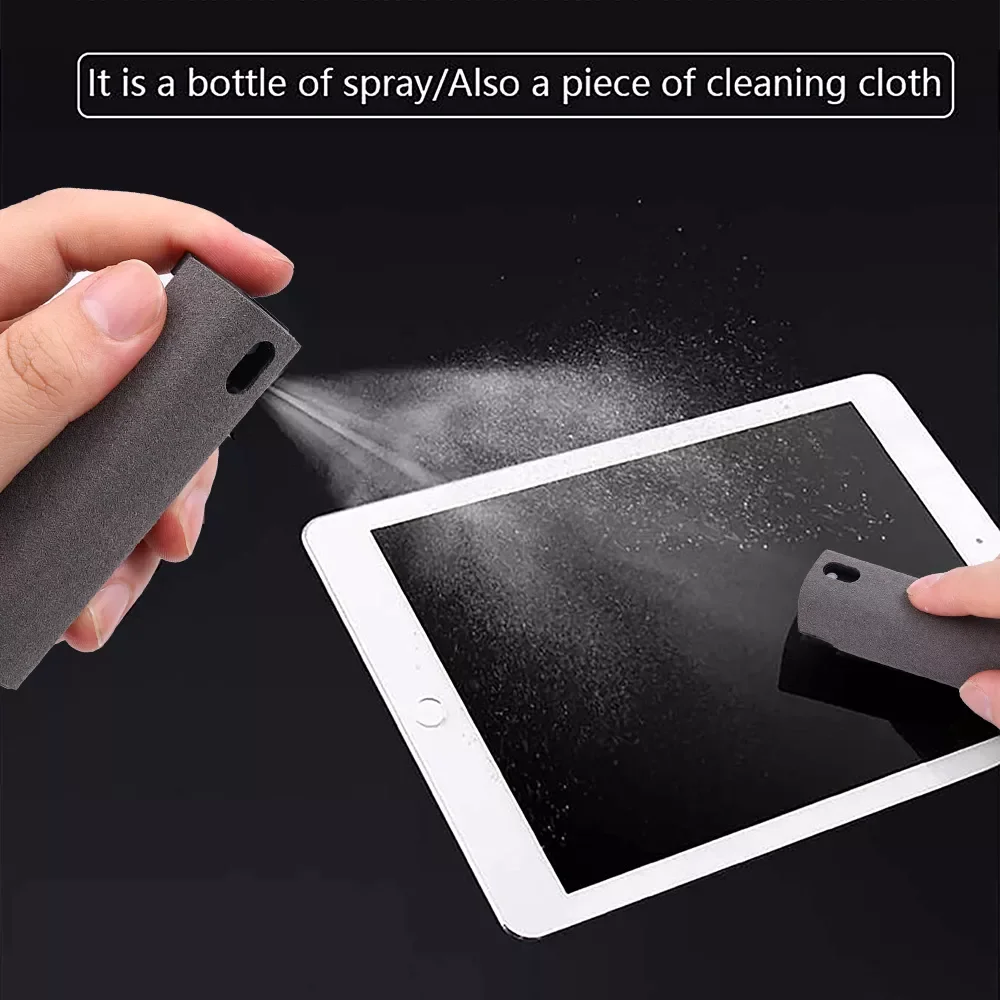

2022 Trend In 1 Phone Screen Cleaner Spray Computer Mobile Phone Screen Dust Remover Tool Microfiber Cloth For iPhone iPad Polis