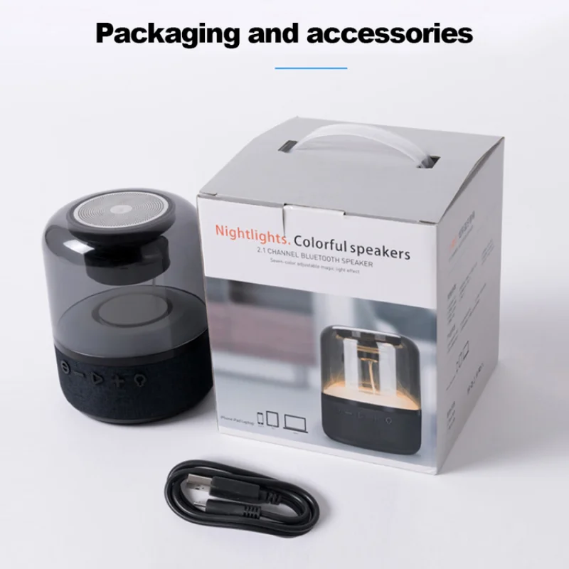 Портативная Bluetooth-колонка TWS басовая колонка беспроводная 3D стереоколонка