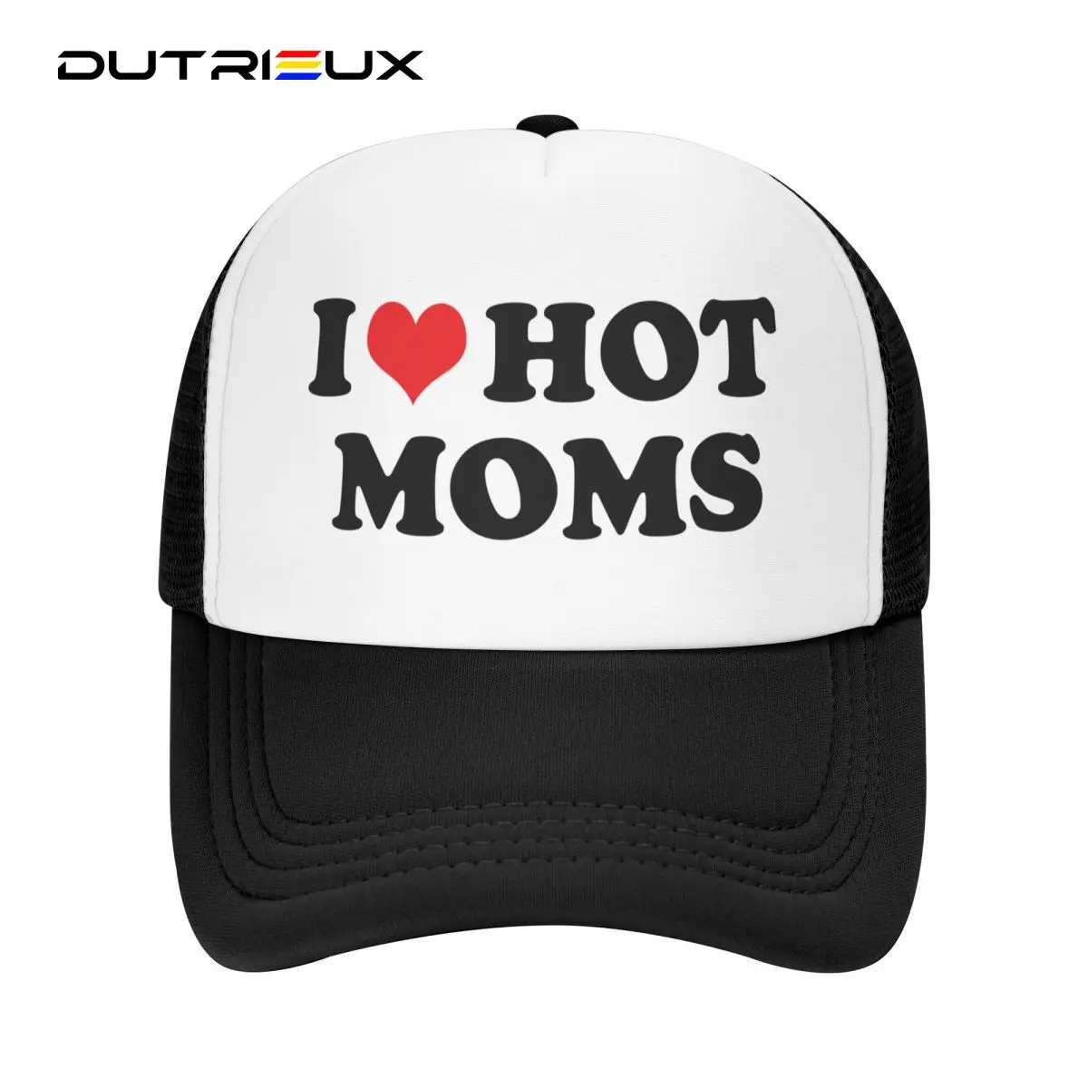 

Классическая бейсболка dutrious, унисекс, с надписью I Love, для мам, бейсболка для взрослых, регулируемая бейсболка для мужчин и женщин, бейсболка в стиле хип-хоп