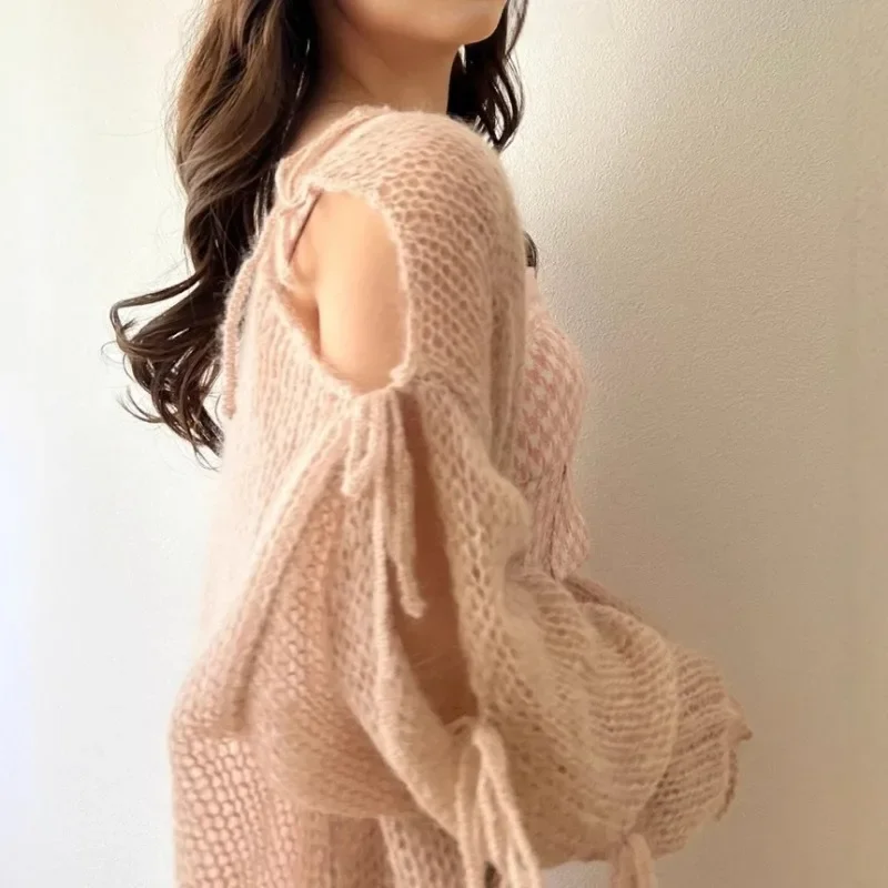 Универсальные элегантные милые женские топы с длинным рукавом новинка 2025 года