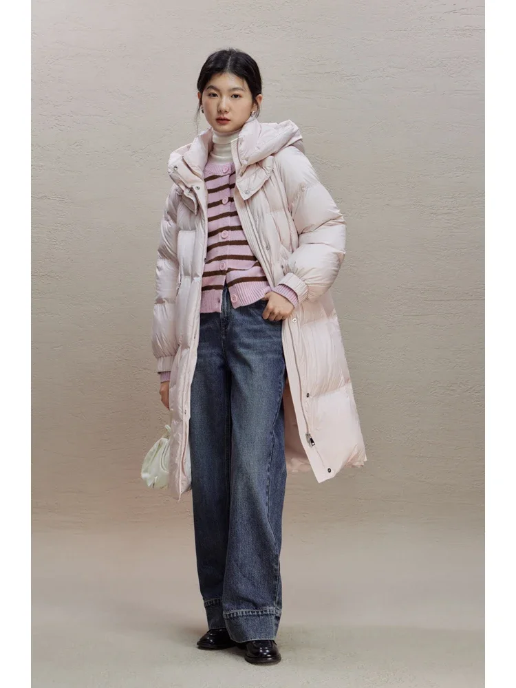 Женский пуховик ZIQIAO с капюшоном