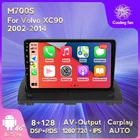 MEKEDE IPS 8 + 128G DSP Android11 автомобильный радиоприемник, мультимедийный плеер для Volvo XC90 2002-2014 GPS навигация Carplay Авто WIFI BT 4G LTE