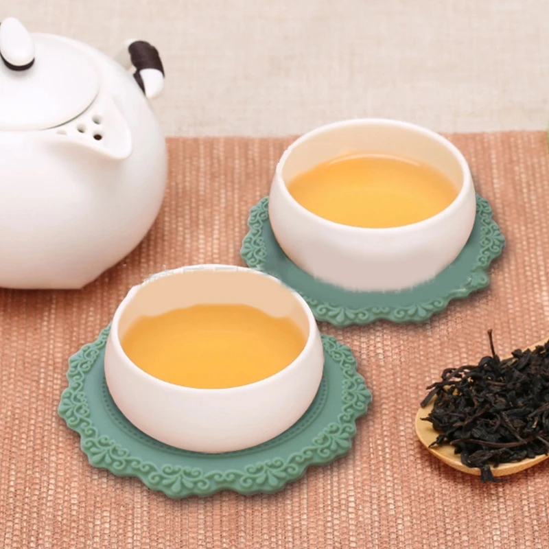 

T5EB Drink Coaster Non-Slip Cup Coaster Cup Mat Protect Furniture from Damages 4 Inch