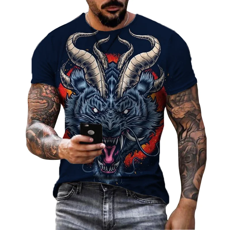 

Halloween Horror Graphic 3D Print Men's T Shirt Hip Hop Street Fashion Short Sleeve O Neck Quality T-Shirt