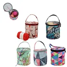 Модная новая сумка для хранения ниток для вязания крючком, круглые вязаные шерстяные сумки, дорожный органайзер, сумка для хранения, швейные инструменты, аксессуары