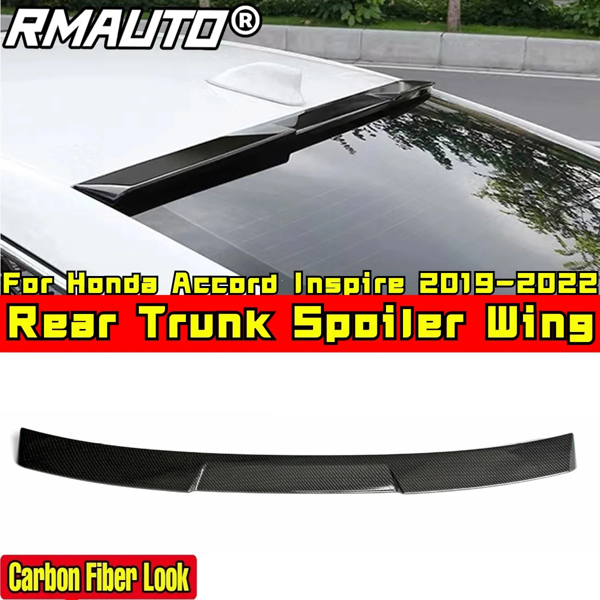 Спойлер на крышу Inspire глянцевый черный стиль лезвия задний спойлер багажник