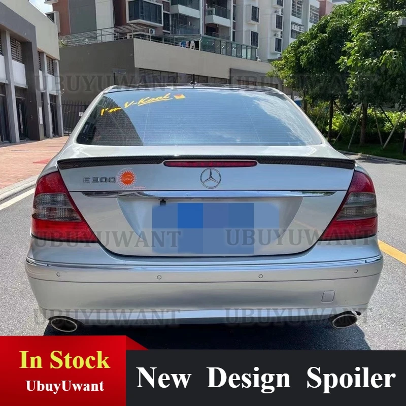 

For W211 Spoiler 2003-2009 Mercedes-Benz W211 E-class E300 E430 E500 E55 E6 Spoiler Carbon Fiber Material Car Rear Spoiler