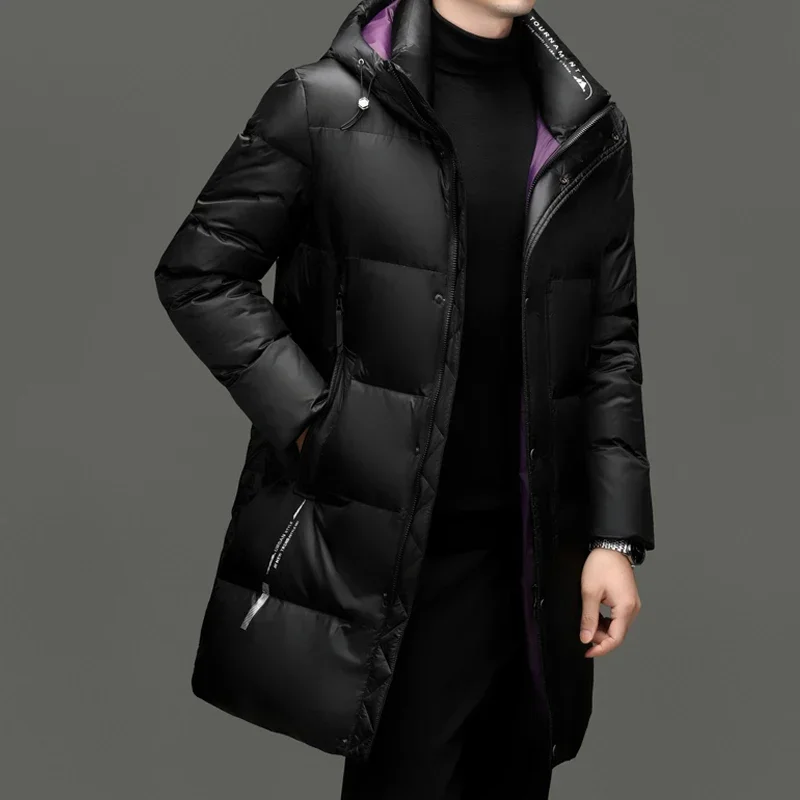 Дизайнерская одежда роскошная мужская зимняя куртка Мужская стеганая на утином