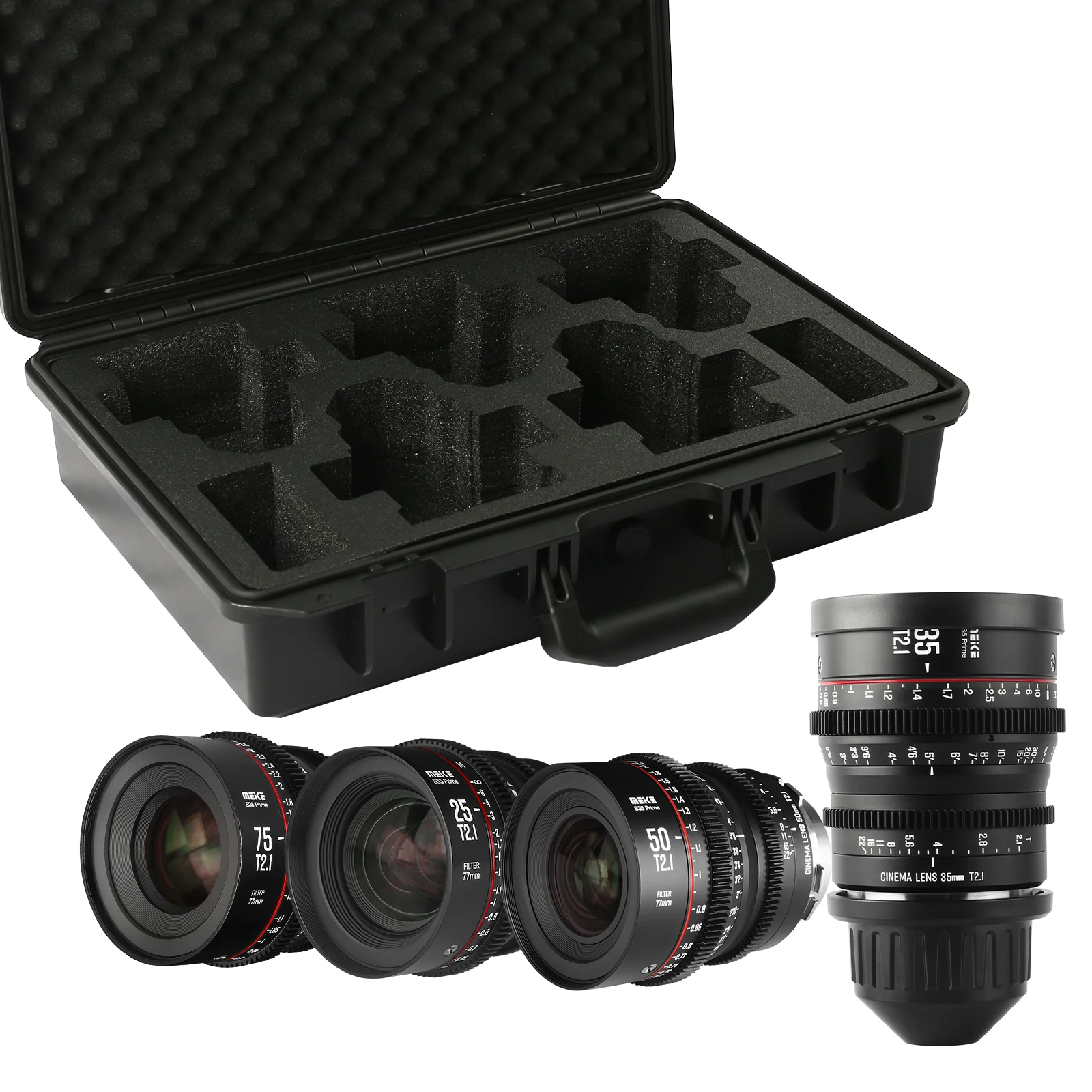 

Meike Super 35 Frame Series (2-5)* Cine Lens Kit+Cine Lens Case -Fast Delivery