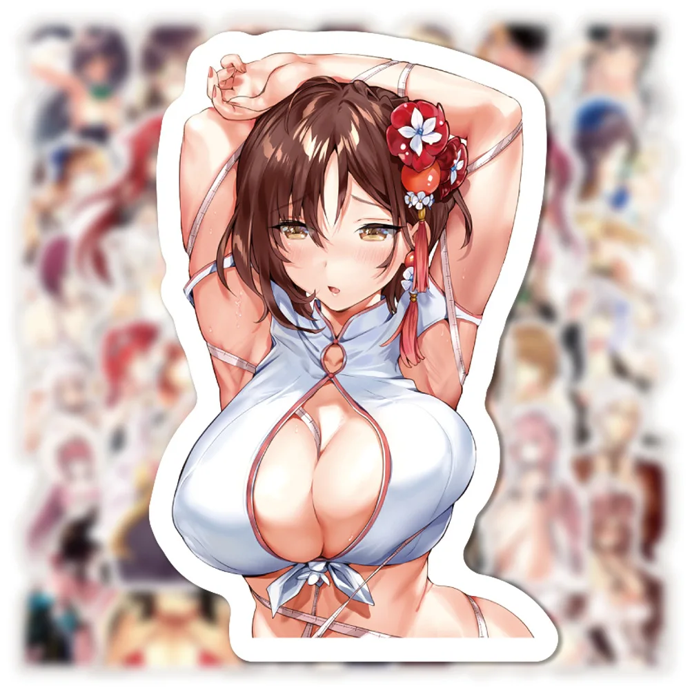 103050pcs anime hentai sexy girl waifu stickers decals for luggage laptop phone motorcycle car sticker waterproof girls toys free global shipping