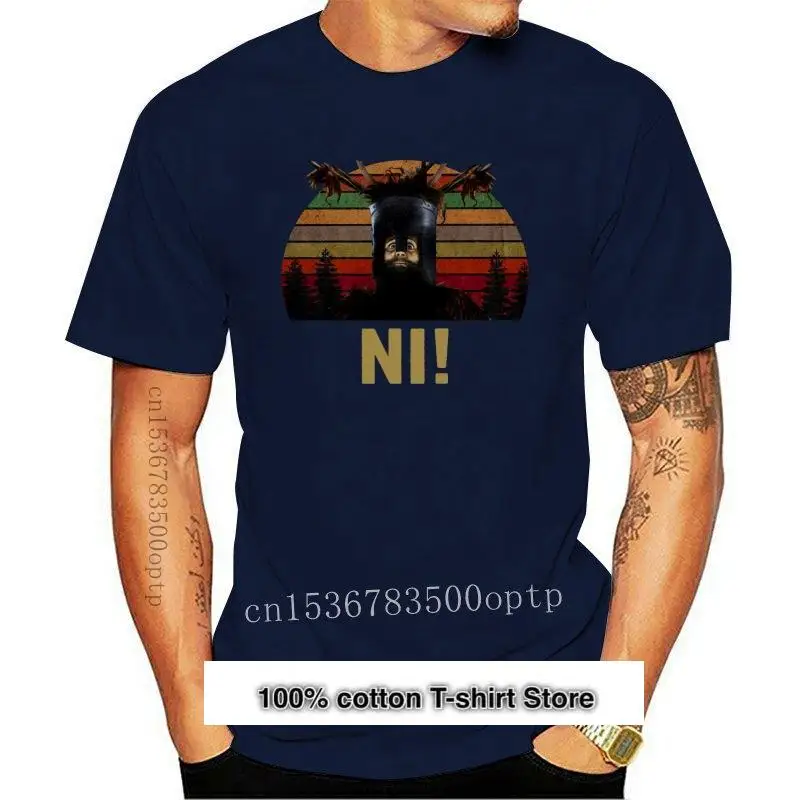 

Camiseta de un caballero que dice Ni, camiseta de Monty Python y el Santa Grial, Clas, новый de 2021 2021