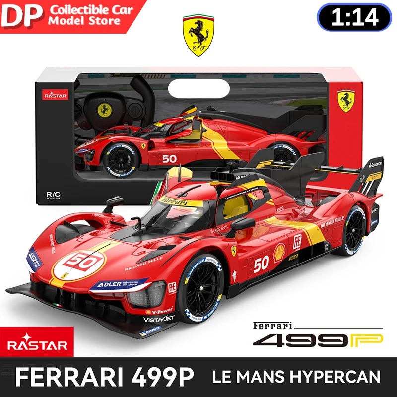 Rastar 1:14 Ferrari 499P RC автомобиль 23-24 Le Mans Winner независимая подвеска высокая имитация