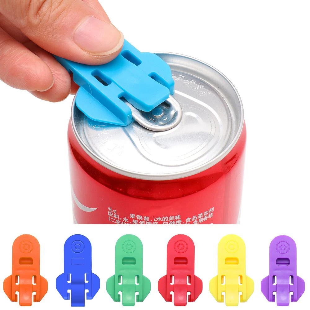 

Simple Portable Bottle Opener Reusable Easy Can Opener Sealed Drink Beer Cola Opener Lid Remover Kitchen Supplies Camping Tools