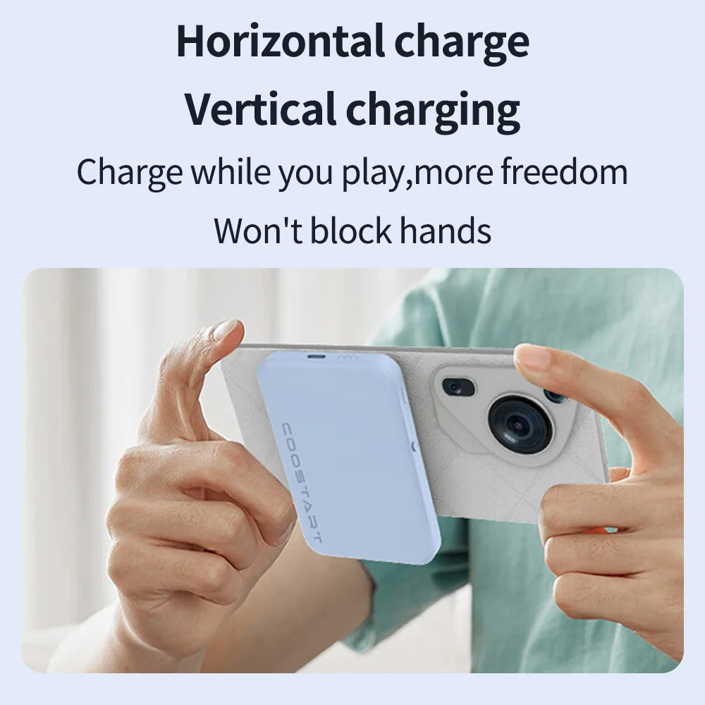 Портативное зарядное устройство на присоске для Apple Android