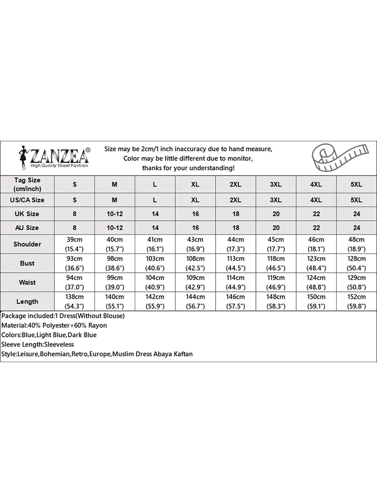 Модное мусульманское платье-абайя хиджаб ZANZEA Женский винтажный комбинезон без