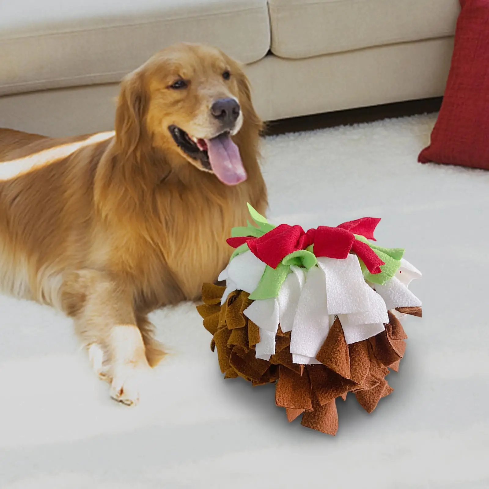 

Прочная интерактивная игрушка-пазл с шариками для собак, способствует тому, чтобы бурить навыки, Диспенсер еды, улучшает качество кухни