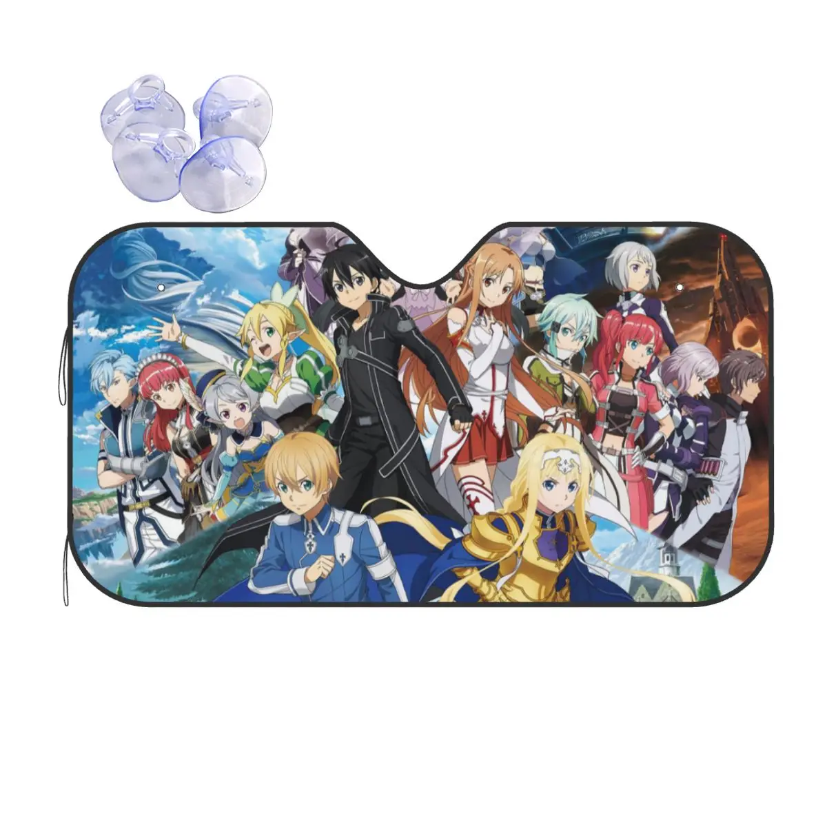 

Забавный солнцезащитный козырек для лобового стекла Shino Asuna в стиле аниме