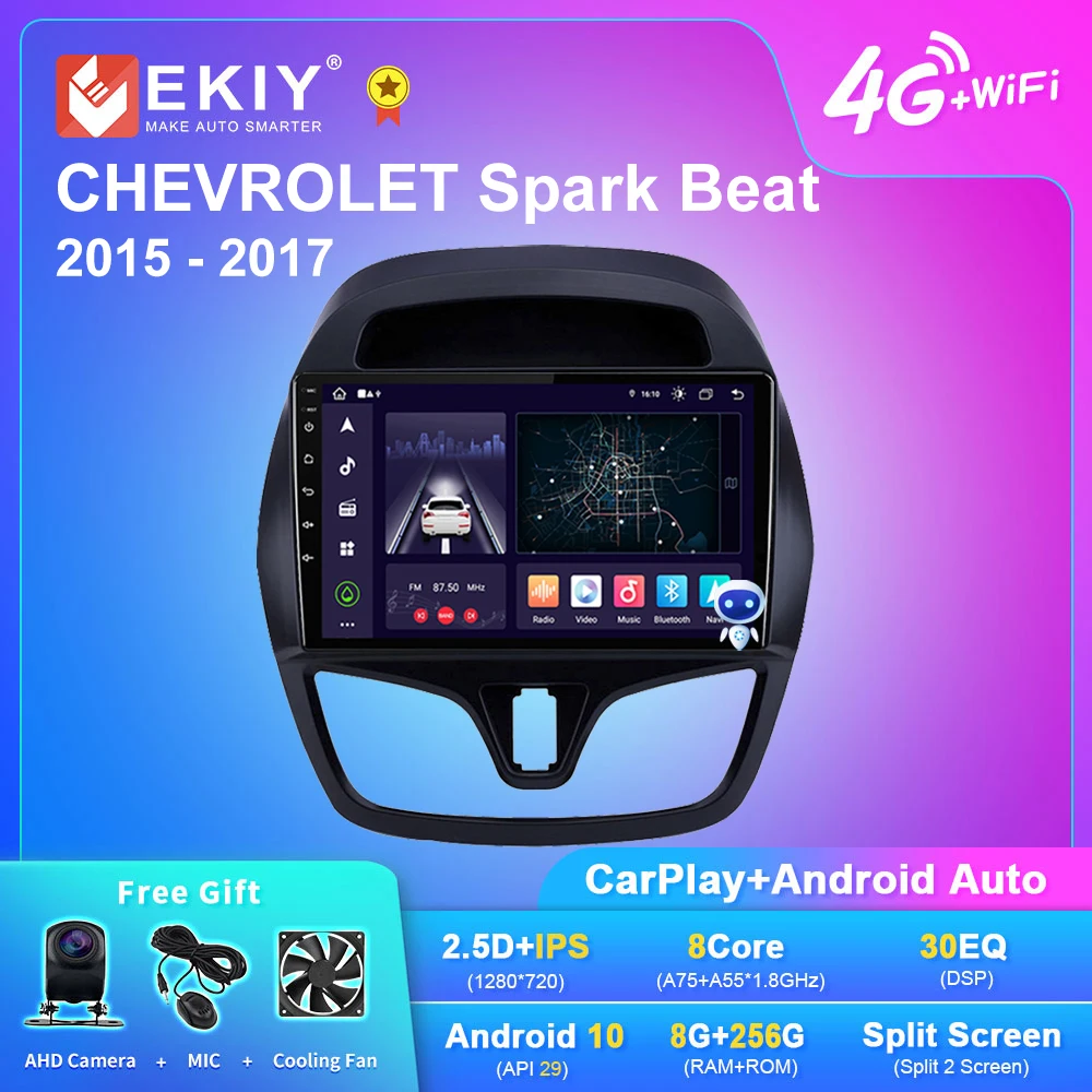 

EKIY X7 Android 10 Car Radio For CHEVROLET Spark Beat 2015-2017 Multimedia Player AI Voice GPS Navi Carplay Auto No 2din DVD HU