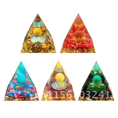 Камень оргонит кристаллы пирамиды Природная Энергия ОРГОН генератор для