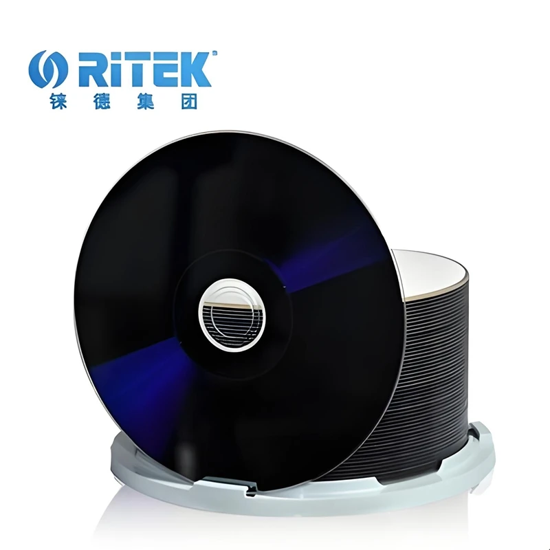 Фото 50 шт./кор. Ritek BD-R 25 ГБ пустой диск для печати Blu-ray 1-12X 130 минут записывающий диск Blu-ray №3