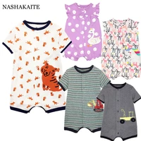 summer baby boy clothes newborn clothes cotton cartoon baby boy pajamas baby jumpsuit cute toddler rompers for girly clothing