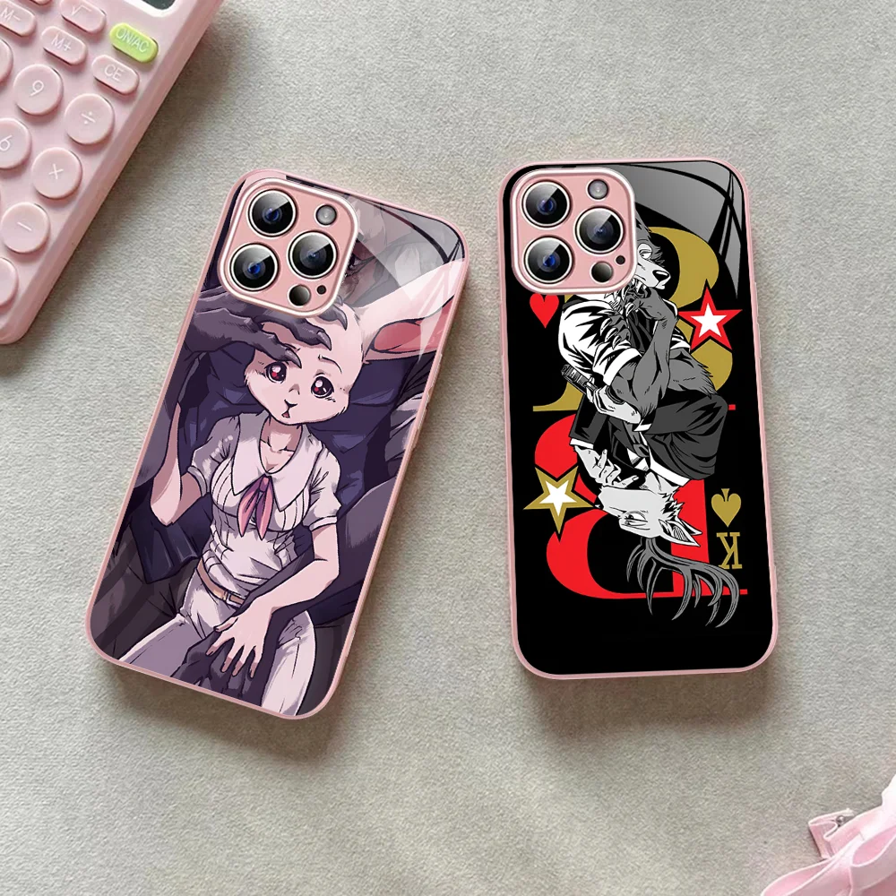 BEASTARS Phone Case Tempered Glass For Iphone 14 13 12 11 Pro Mini XS MAX 14Plus X XR Fundas