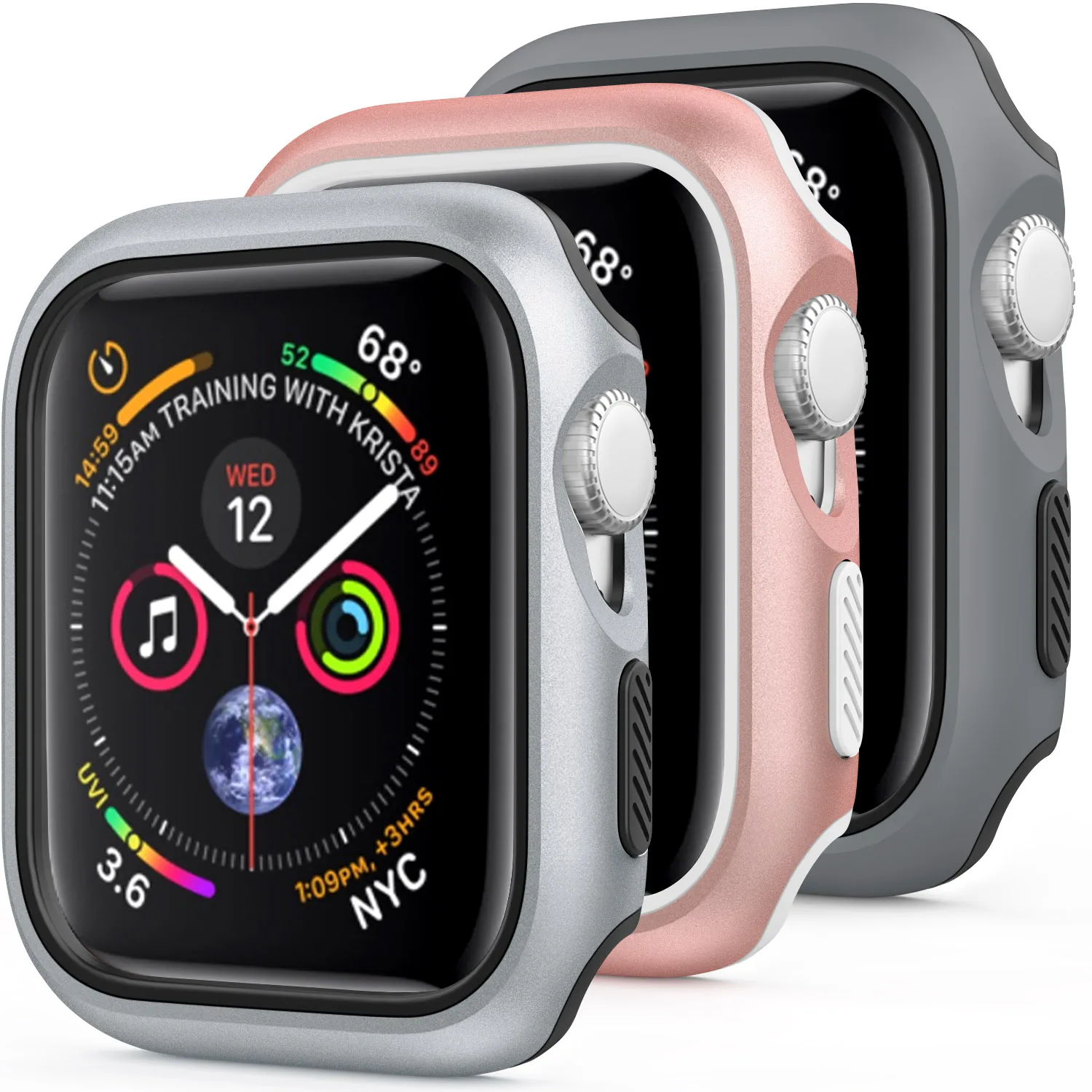 Чехол для Apple Watch series 6 5 4 SE 44 мм 40 чехол-бампер из ТПУ и поликарбоната iWatch 42 38